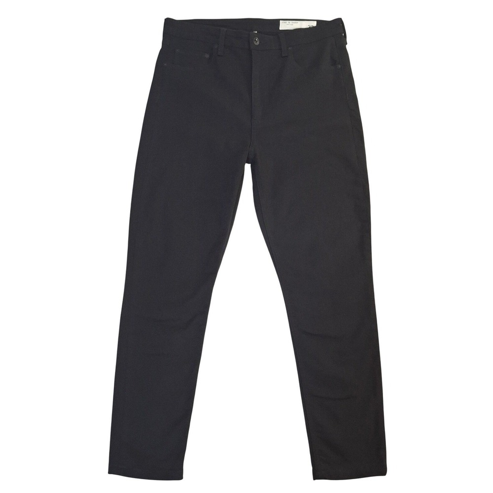 Rag & Bone Nina High-Rise Skinny Jeans Black WDD21S2664N5BL Womens Size 32